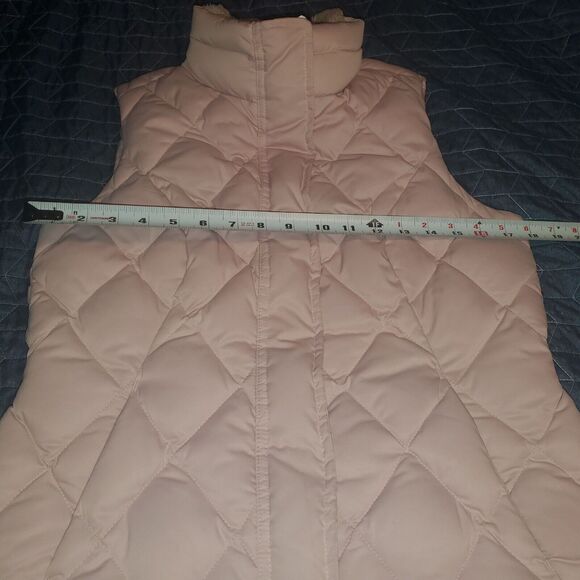 Eddie Bauer Size S Down 650 Fill Women's Pink Full Zip Quilted Insulated VEST - Picture 11 of 12